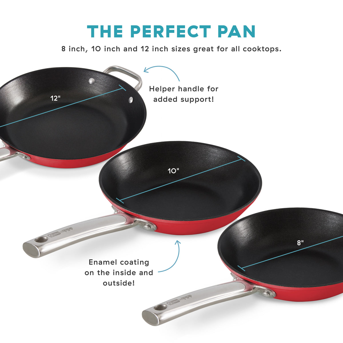 Delish by 10" Lightweight Cast Iron Skillet