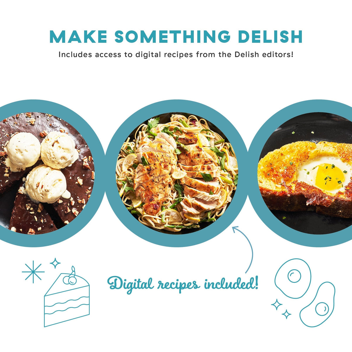 Delish by 12" Lightweight Cast Iron Skillet