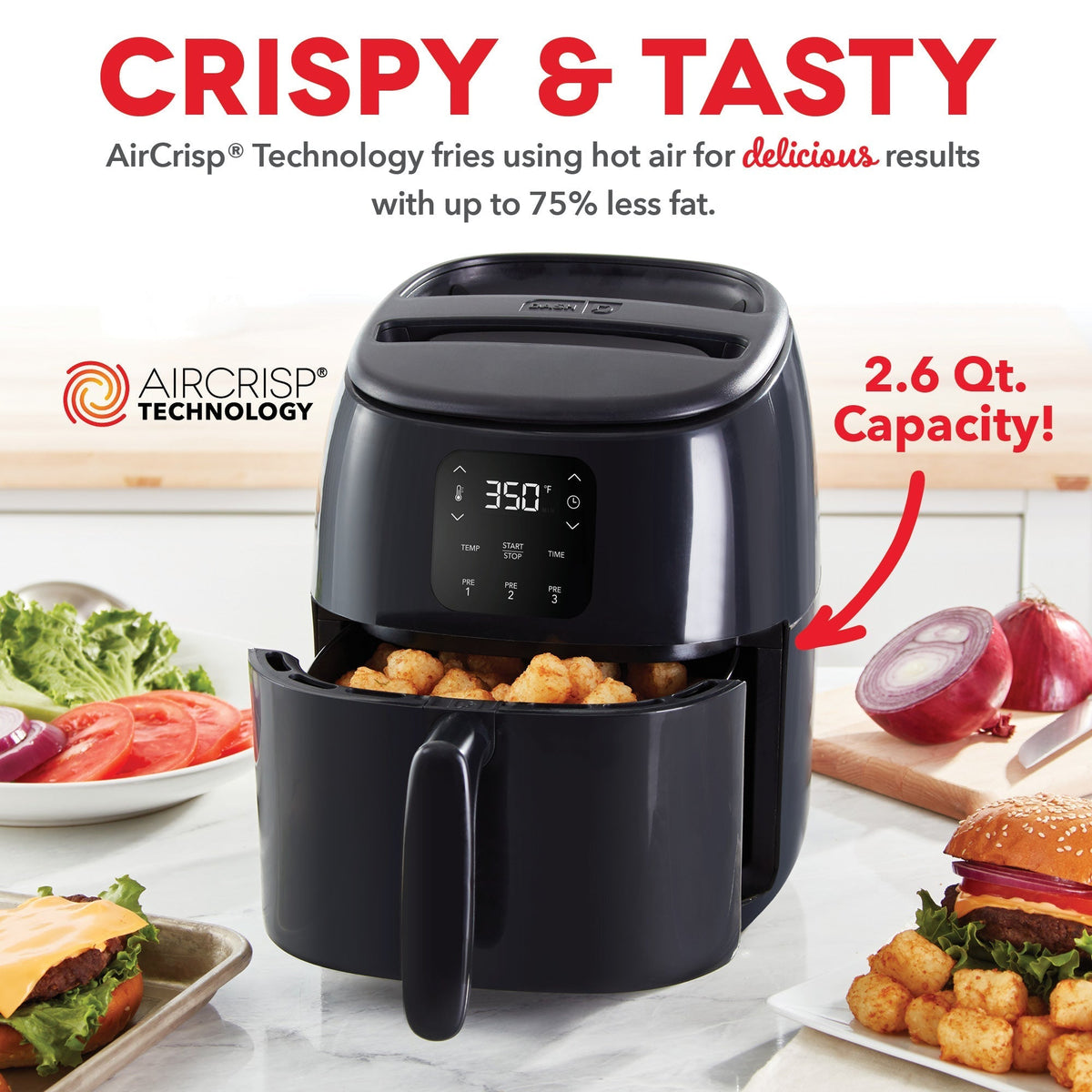 Digital Tasti-Crisp Air Fryer 2.6QT