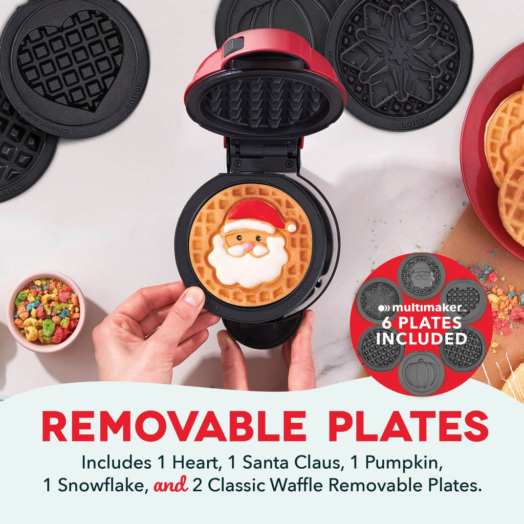 MultiMaker Mini System with Removable Plates: Waffle & Griddle