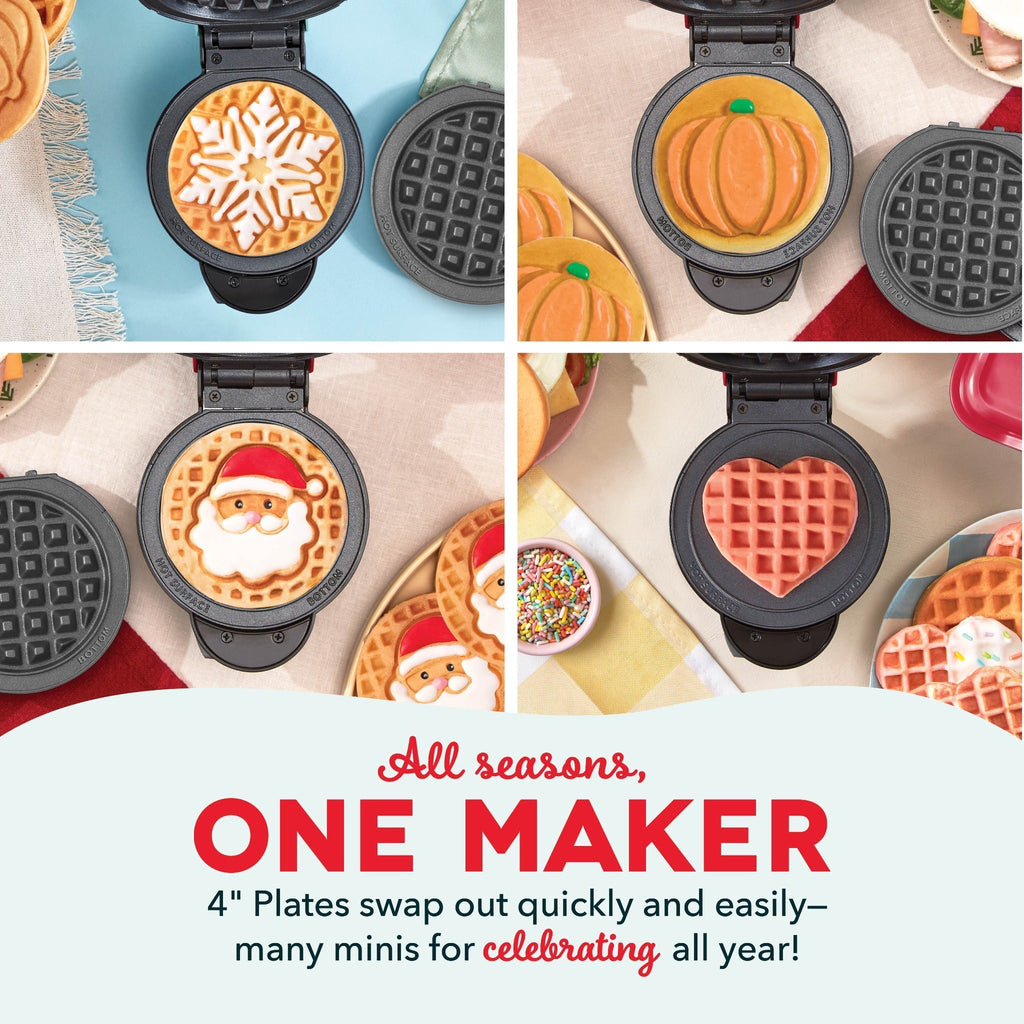 MultiMaker Mini System with Removable Plates: Waffle & Griddle