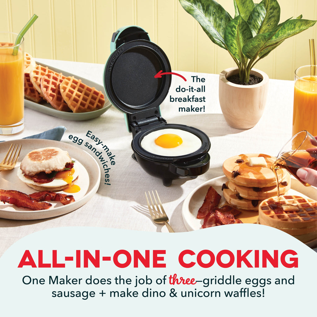 MultiMaker Mini System with Removable Plates: Waffle & Griddle
